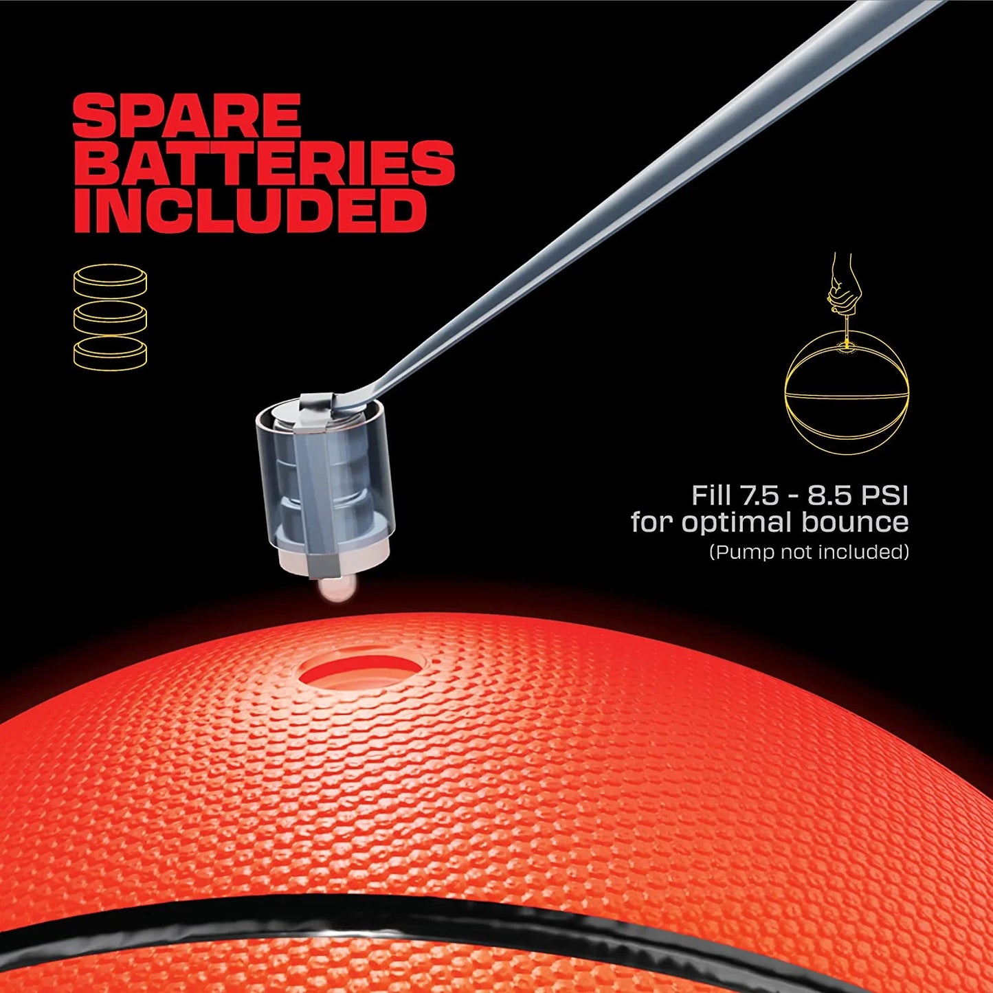 Light up Basketball - Glow in the Dark Basketball - NO 7 - Sports Gifts for Boys & Girls 8-12+ Year Old - Kids & Teens Gift Ideas - Cool Boy Toys Glowing Ball Night Activity